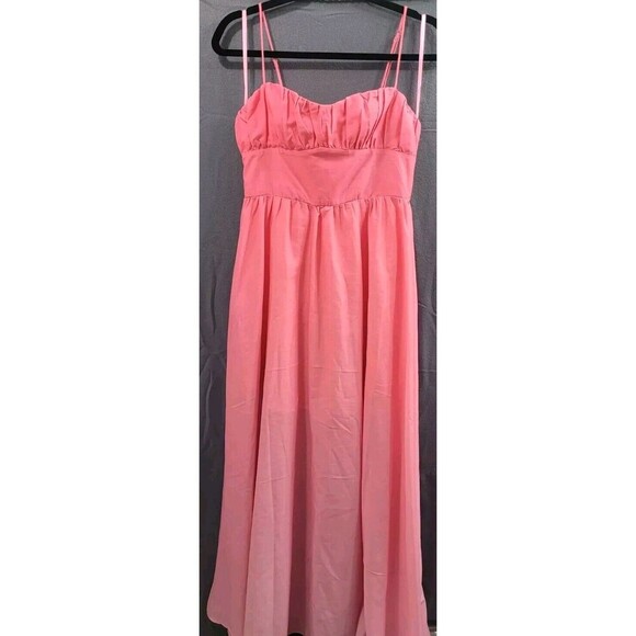 One And Only Collective Pink Sunrise Ombré Maxi Dress Size Small Romantic - Picture 1 of 9